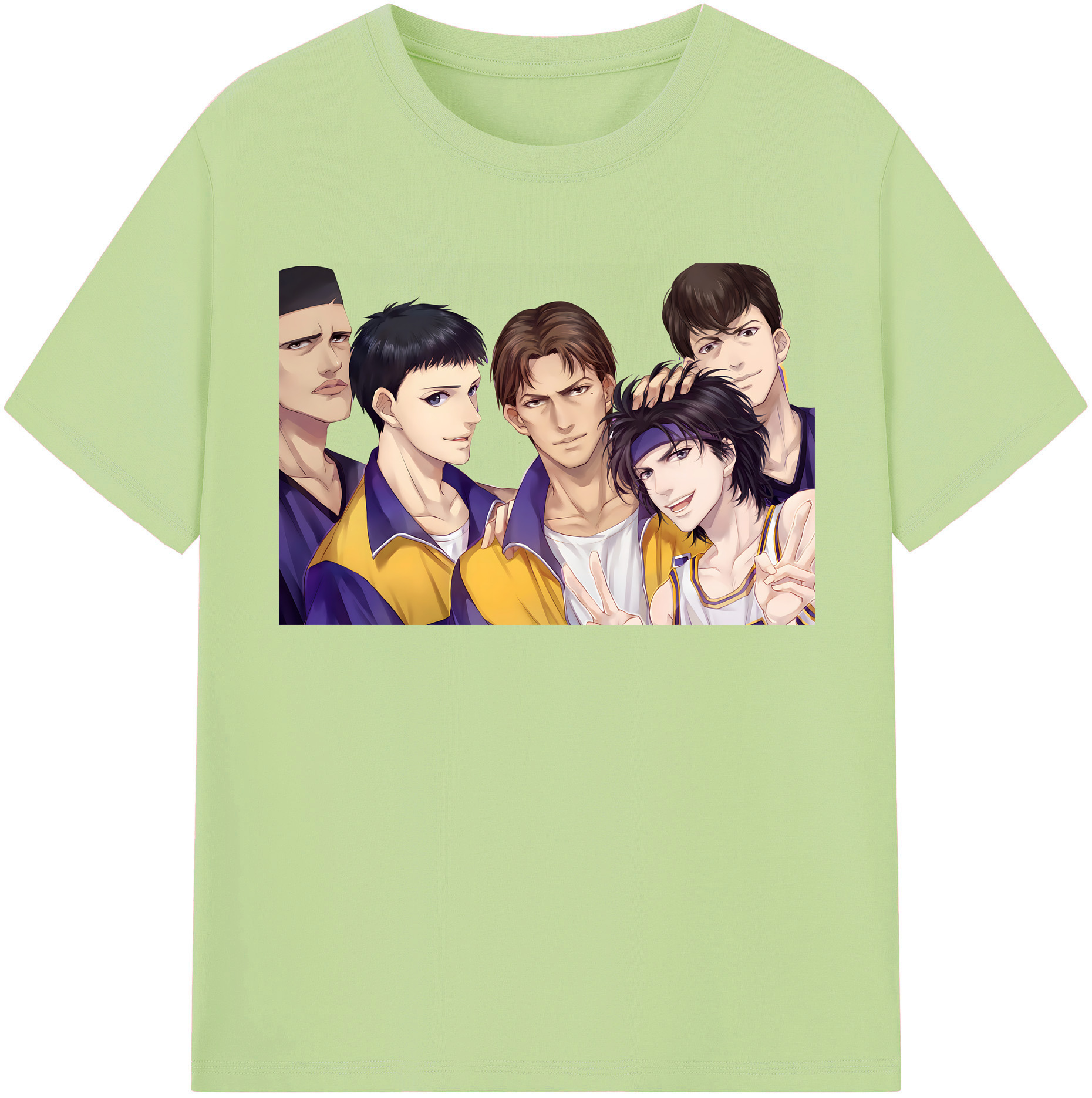 SLAM DUNK／スラムダンク 綿100％半袖Tシャツ（フロントプリント）